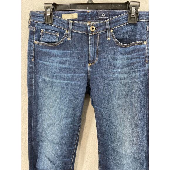 AG Adriano Goldschmied Jeans Womens 27 Blue The Stevie‎ Ankle Slim Straight - Picture 2 of 12